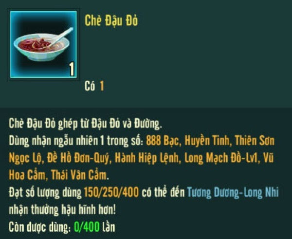 Chè Đậu Đen trong Võ Lâm Truyền Kỳ